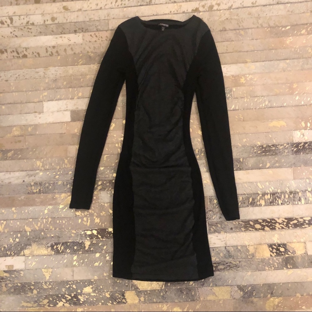 Black & Grey Dress. Accentuates Your Figure ;)